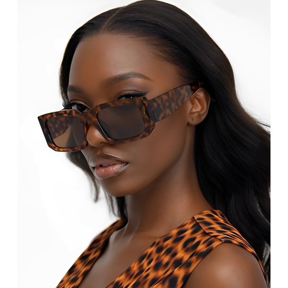 Accessories - Sunglasses‎ Stylish Trendy Women Tortoise Frame Square Brown Lens Gafas Lentes